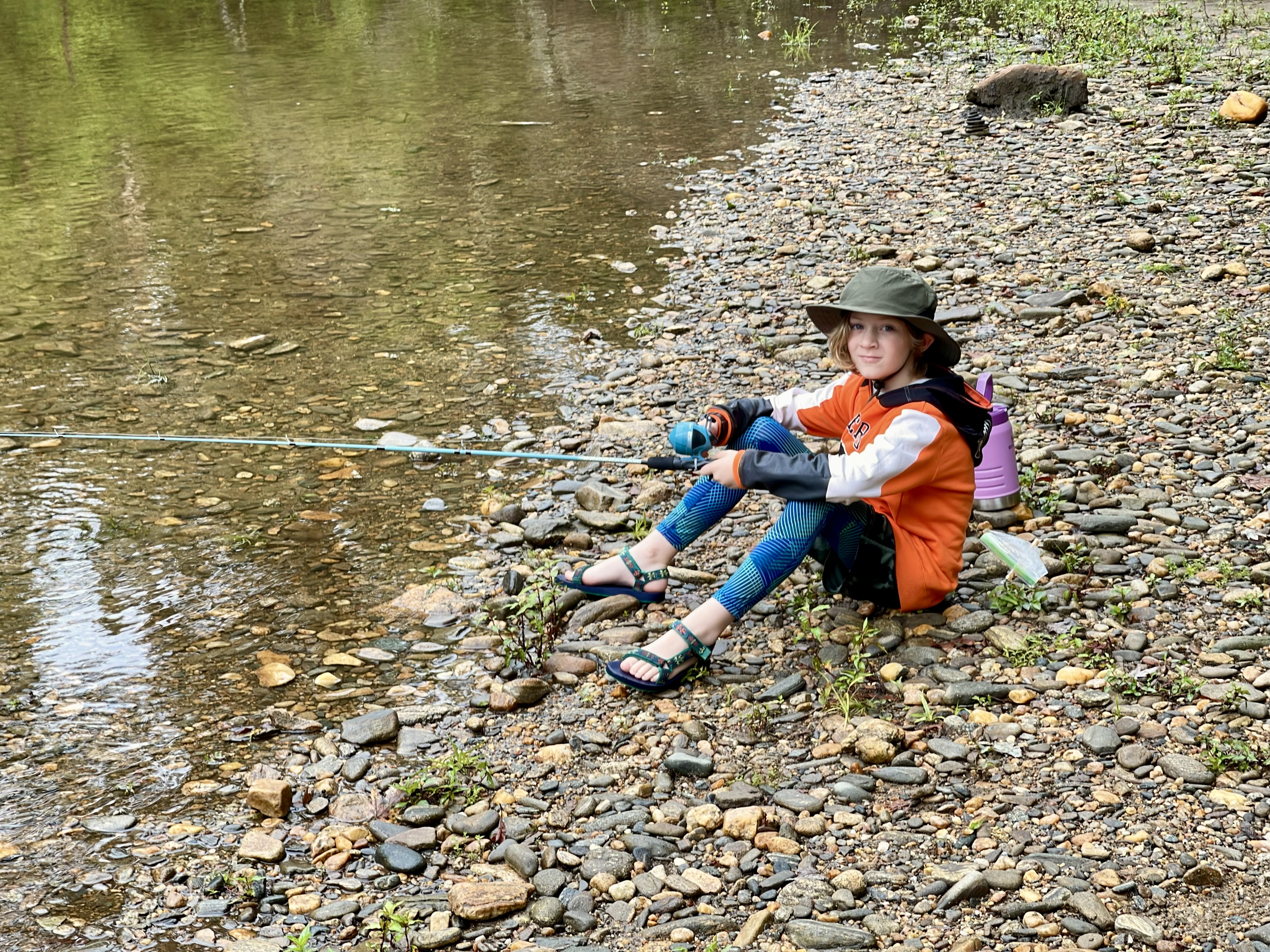 Fishing and Hiking with Salem